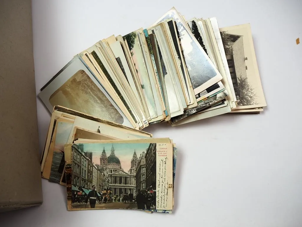 Großer Posten Postkarten Leporellos ca. 1900 bis 1940 Deutschland Frankreich