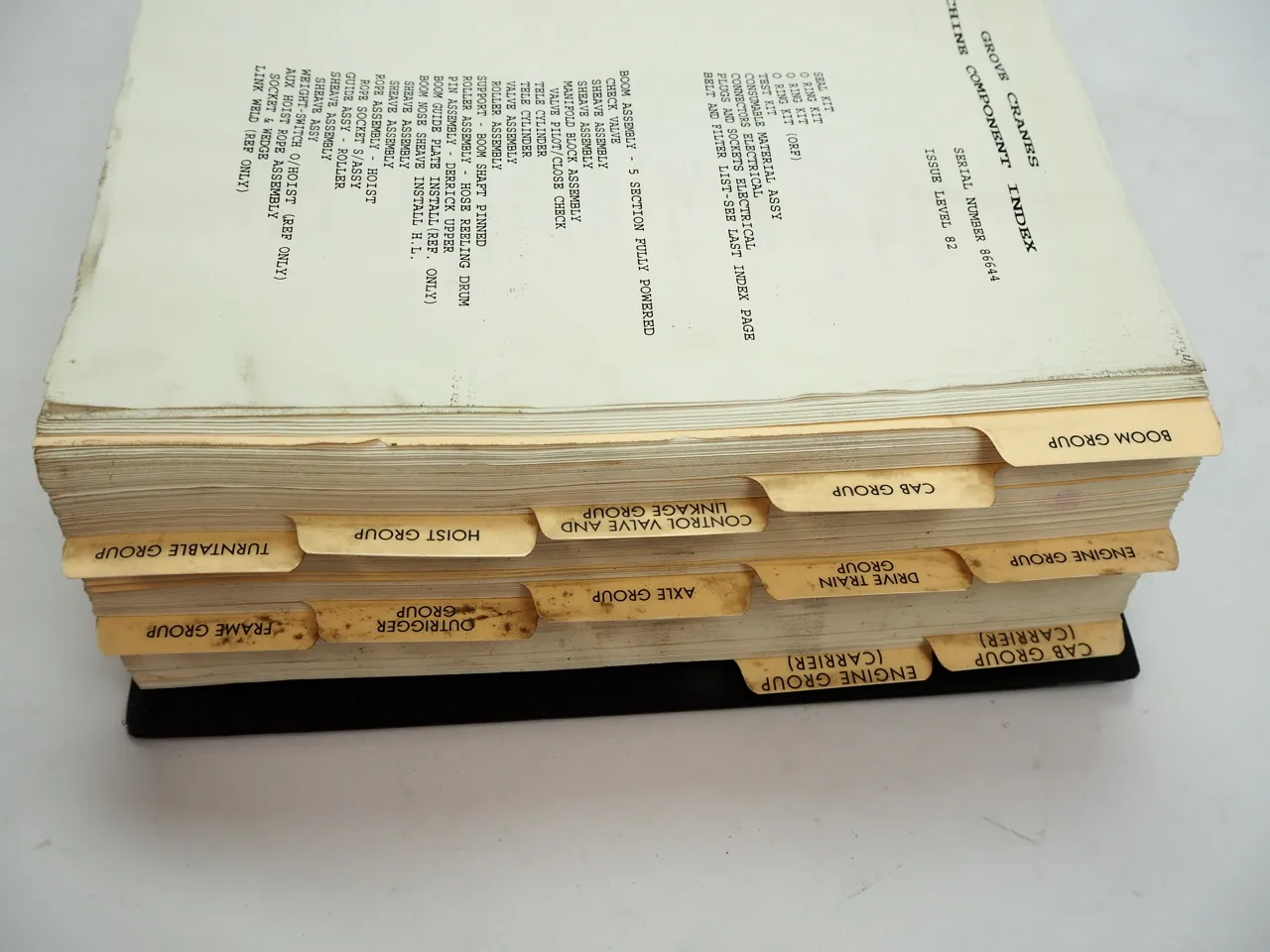 Grove AT 9120 E Mobile Crane Parts Manual Spare Parts List 1997