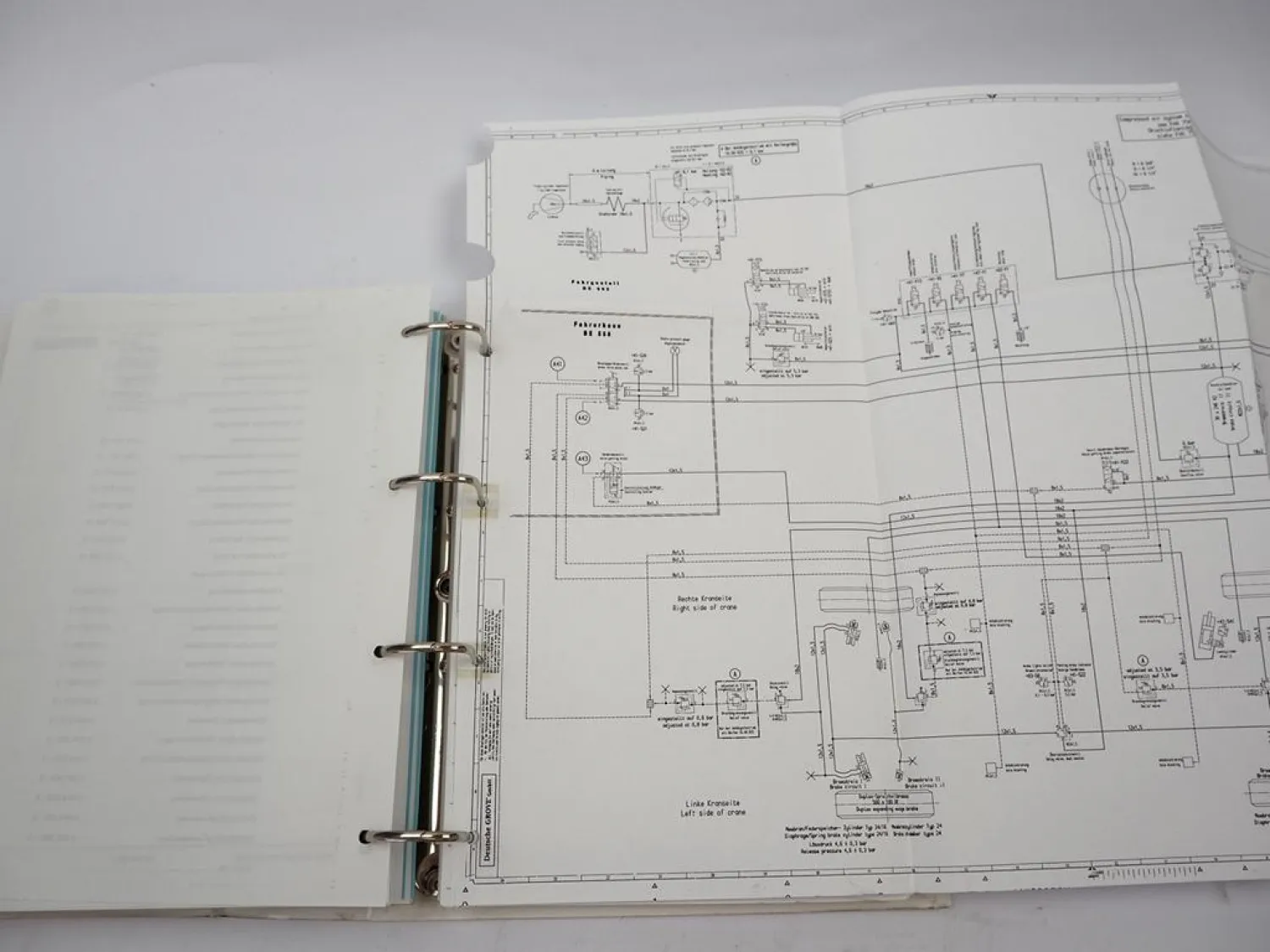 Grove GMK 2035 Mobilkran Betriebsanleitung Bedienung Schaltplan 07/1995