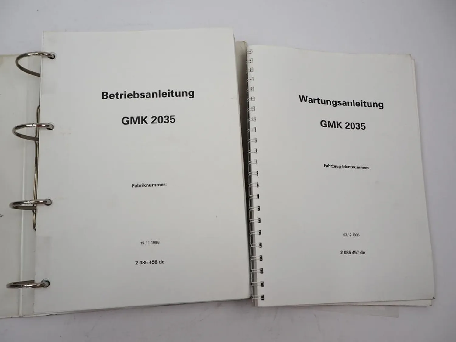 Grove GMK 2035 Mobilkran Betriebsanleitung Bedienung Wartung Schaltplan 1996