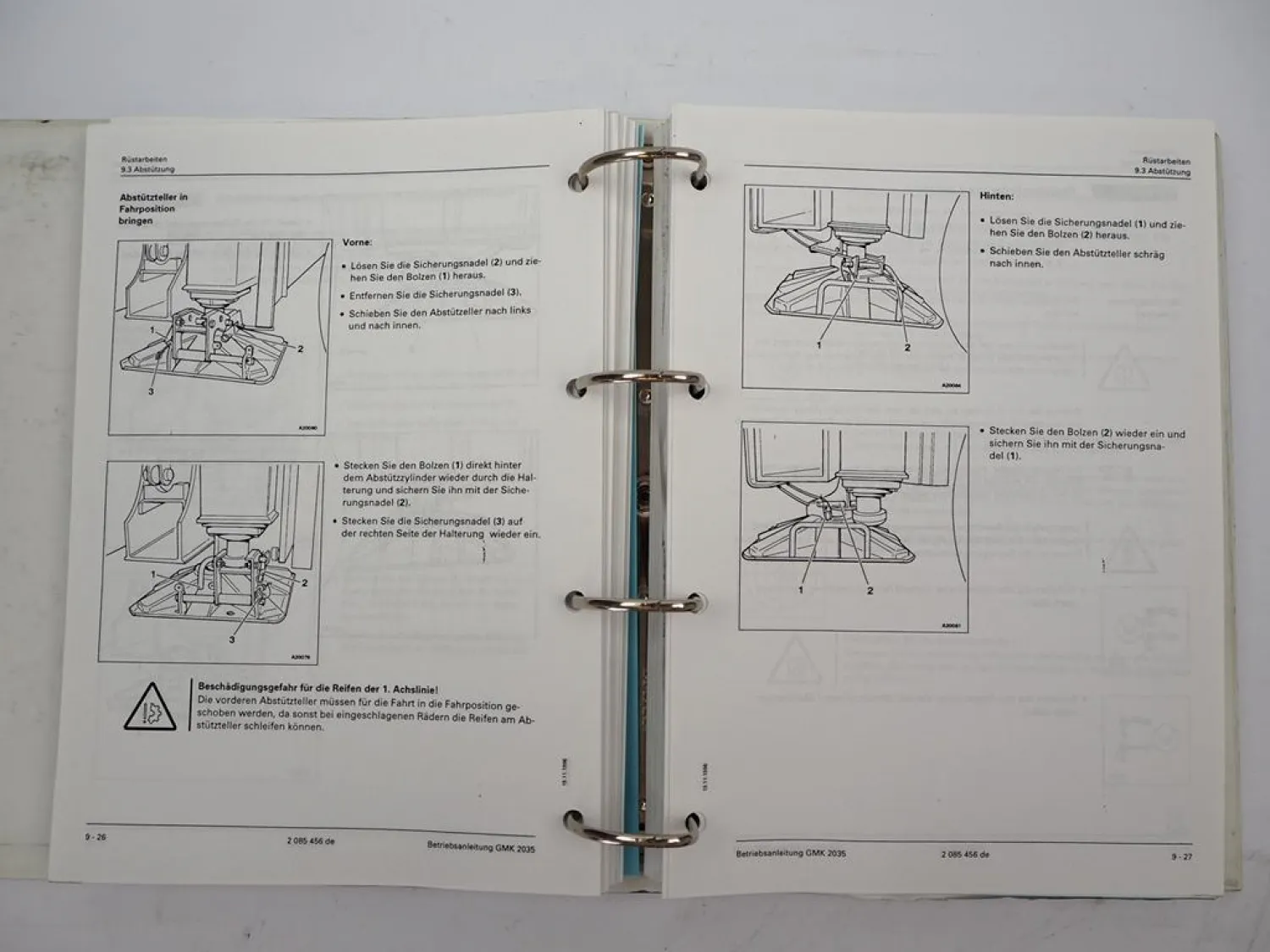 Grove GMK 2035 Mobilkran Betriebsanleitung Bedienung Wartung Schaltplan 1996