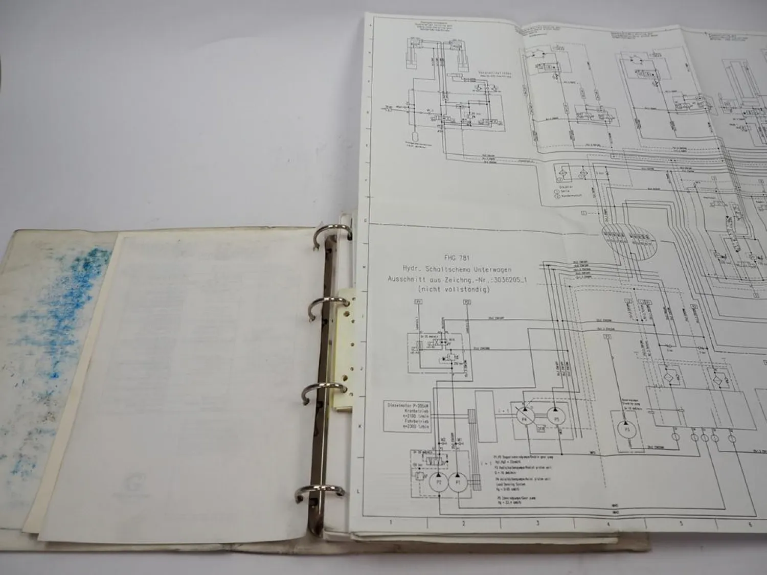 Grove GMK 2035 Mobilkran Schaltplan Elektrik Hydraulik ca. 1994/97