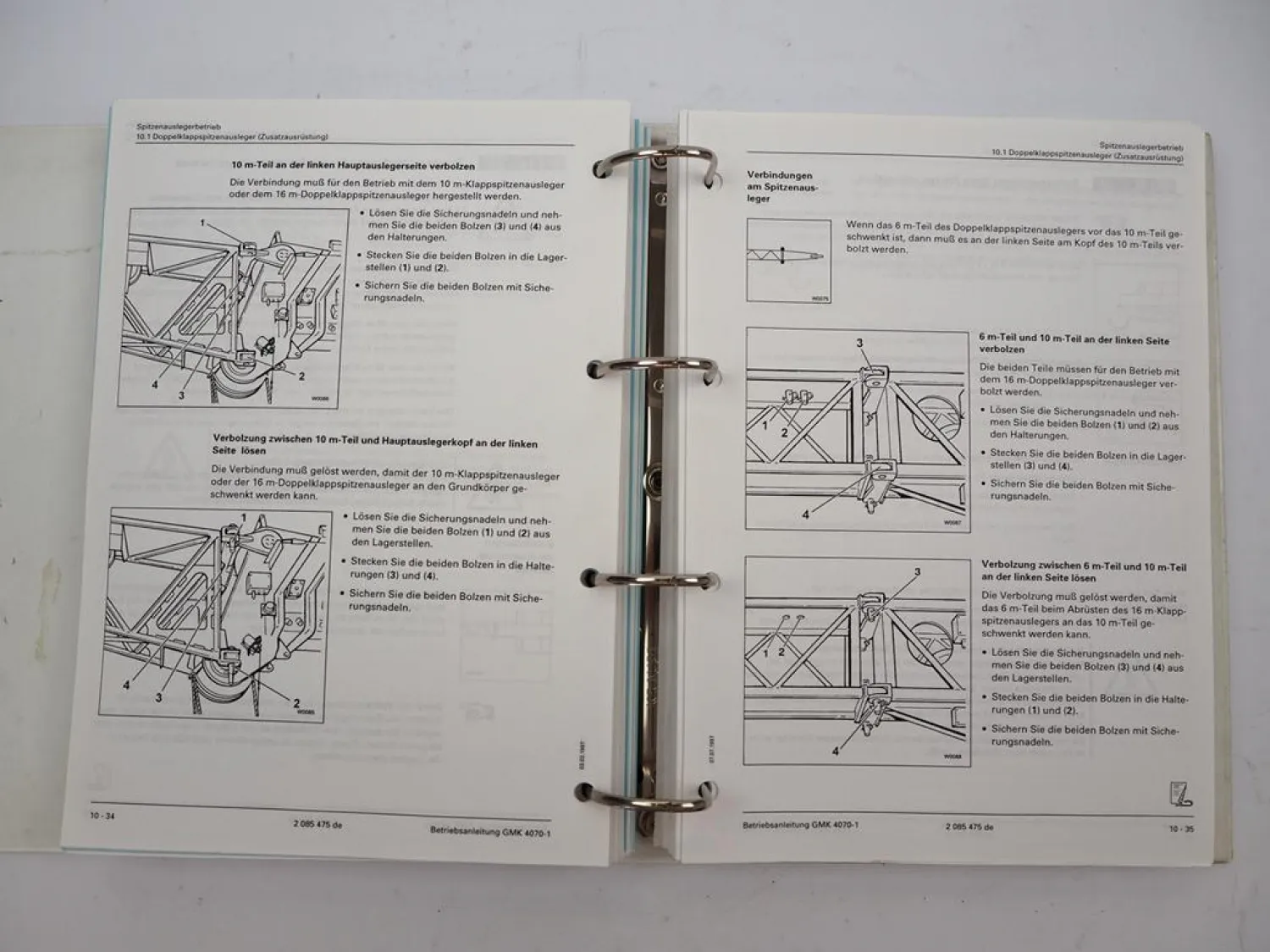 Grove GMK 4070-1 Mobilkran Betriebsanleitung Bedienung Wartung Schaltplan 1997