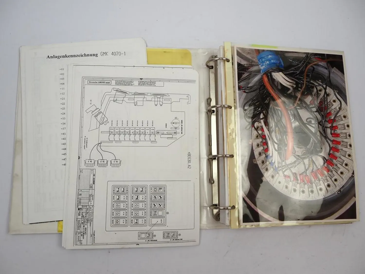 Grove GMK 4070-1 Mobilkran Schaltplan Elektrik Hydraulik ca. 1996/99