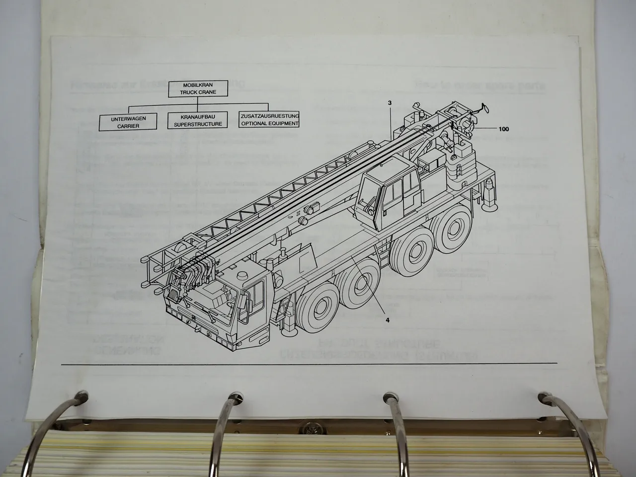 Grove GMK 4080 Mobilkran Ersatzteilliste Ersatzteilkatakog Spare Parts List 1996