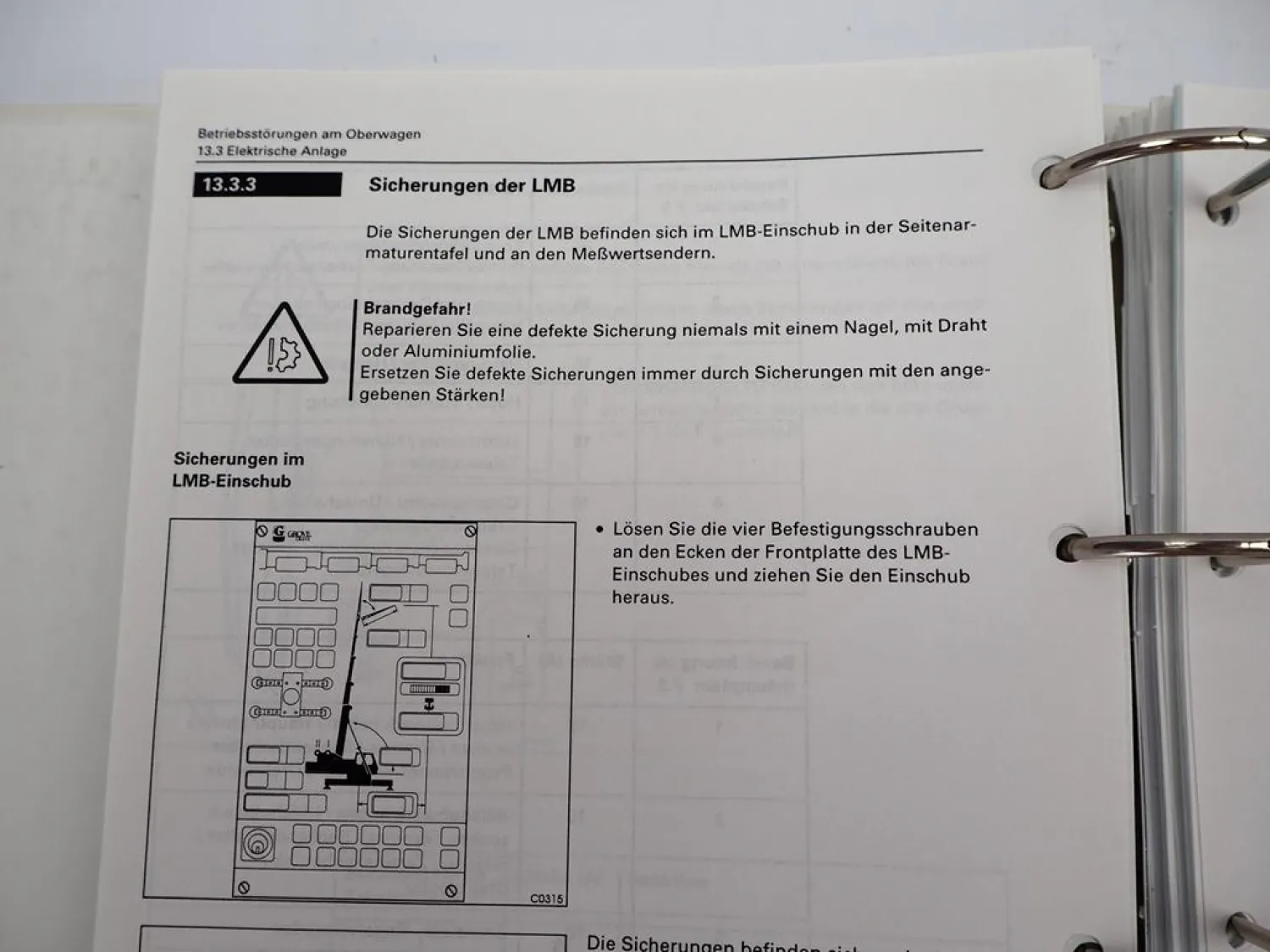 Grove GMK 5160 Mobilkran Betriebsanleitung Bedienung Schaltplan 1996