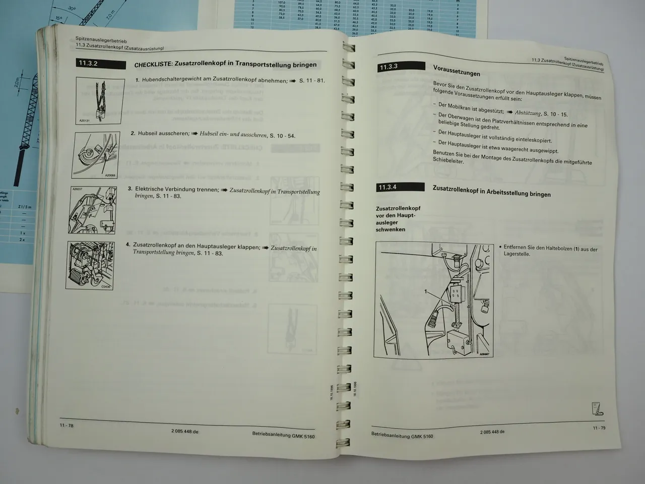 Grove GMK 5160 Mobilkran Betriebsanleitung Technische Daten 1996