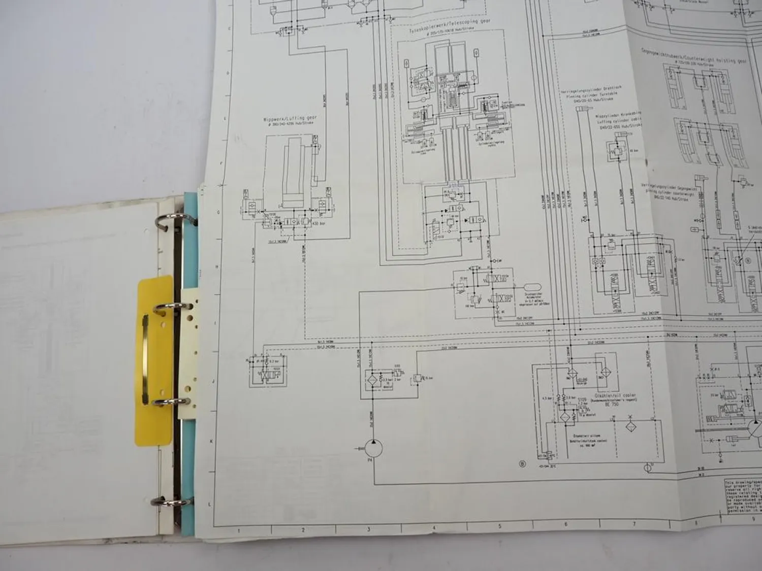 Grove GMK 5180 Mobilkran Schaltplan Elektrik Hydraulik Druckluft ca. 1997/99
