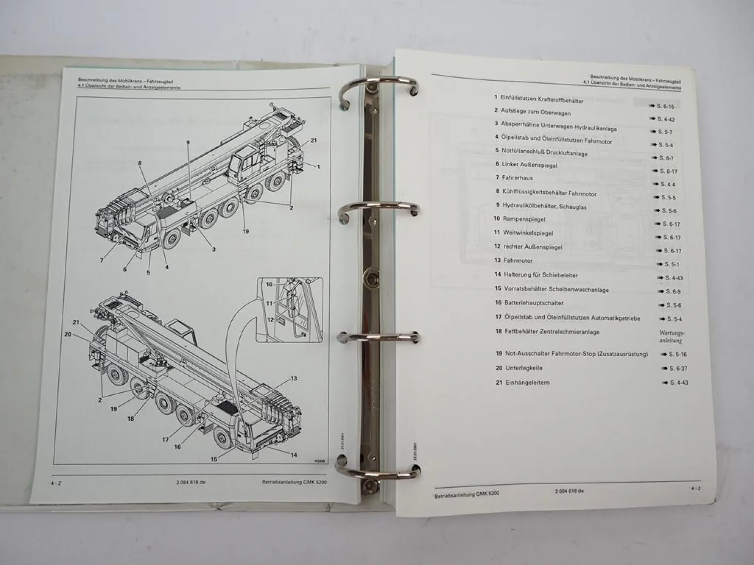 Grove GMK 5200 Mobilkran Betriebsanleitung Bedienungsanleitung 04/2001