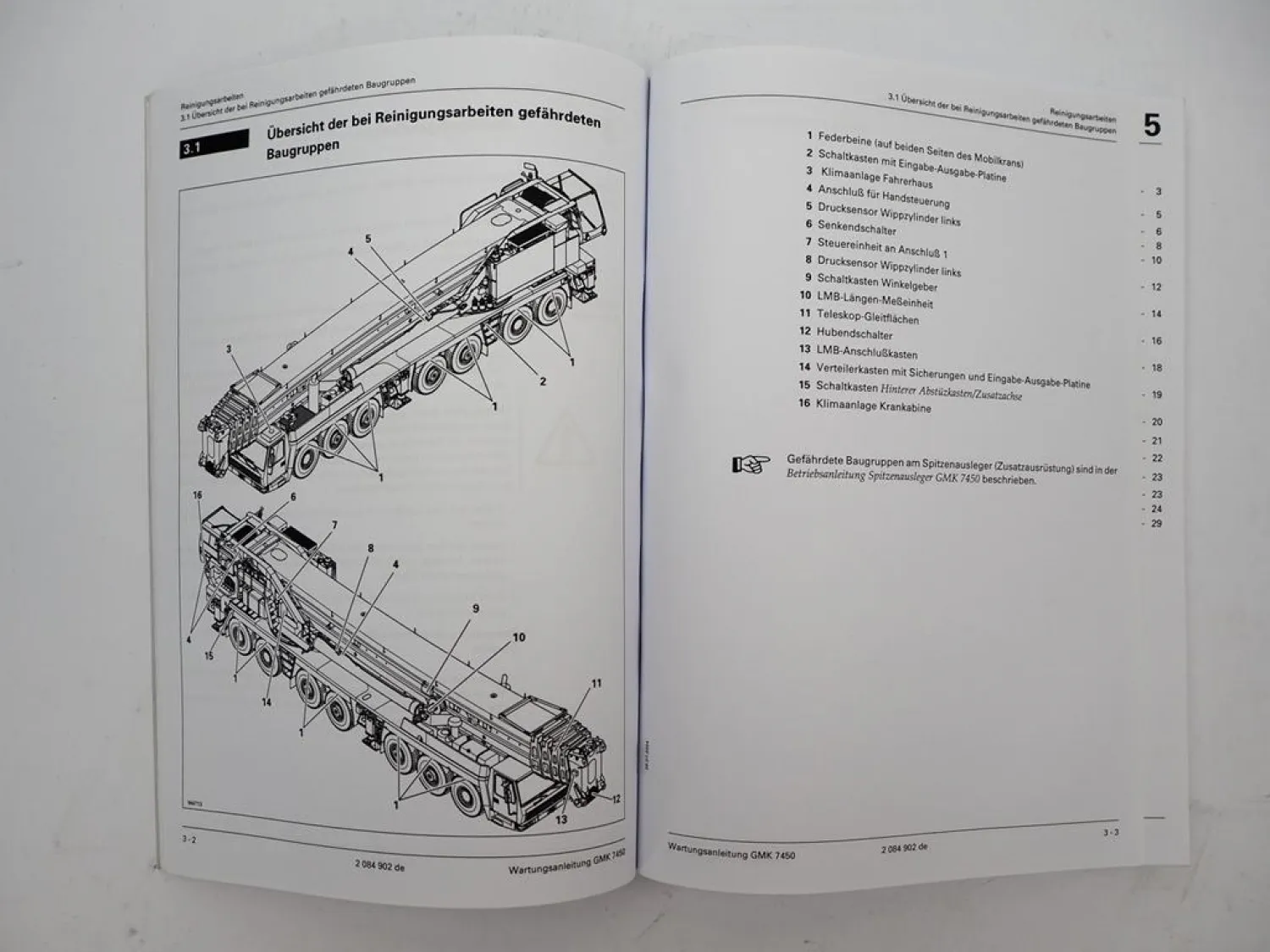Grove GMK 7450 Mobilkran ab 8020 Wartungsanleitung 2004