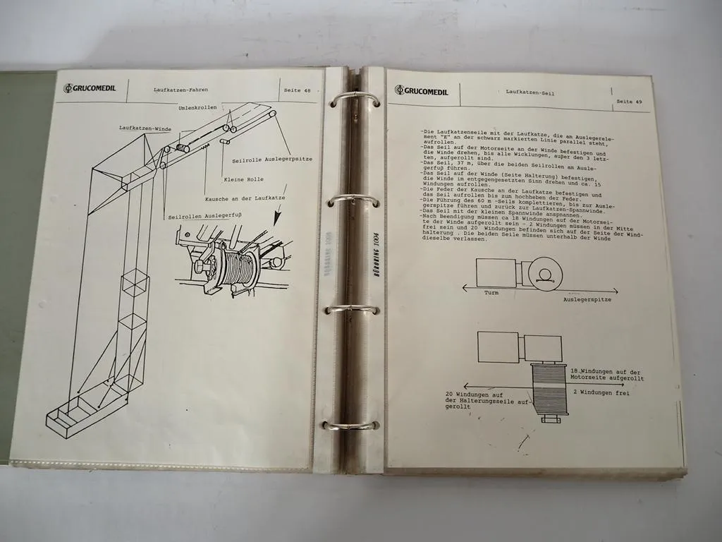 Grucomedil Supercity CBR 30 32 Turmdrehkran Betriebsanleitung 1992