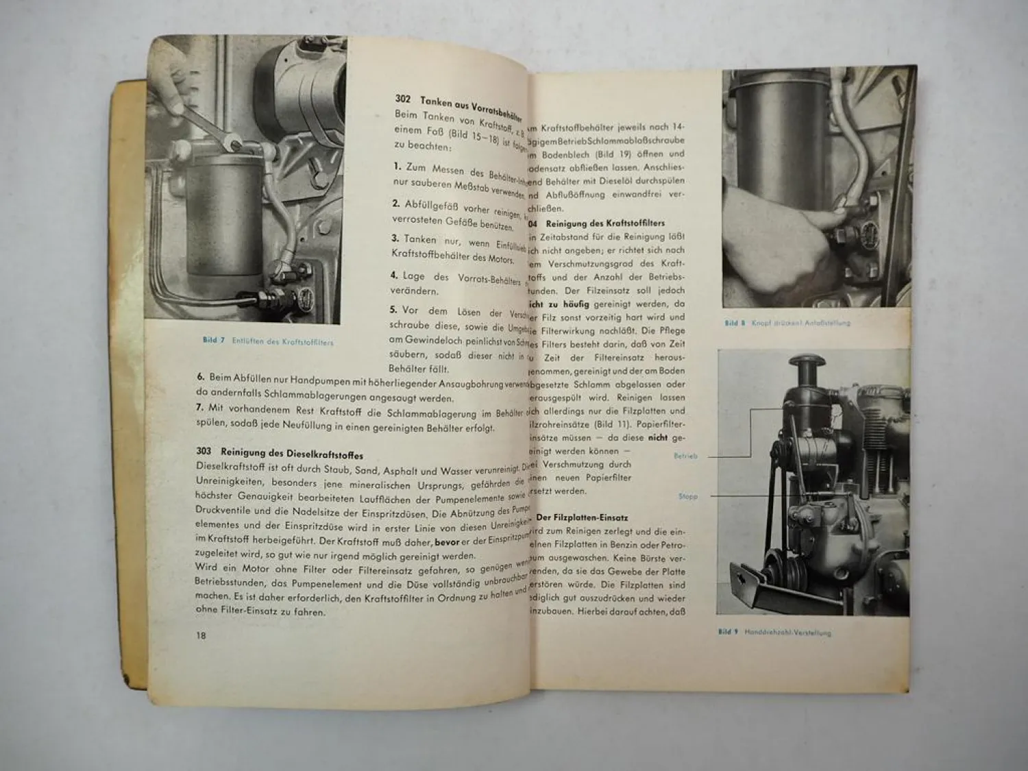 Güldner 2LB Dieselmotor Betriebsanleitung Ersatzteilliste Reparatur 1958