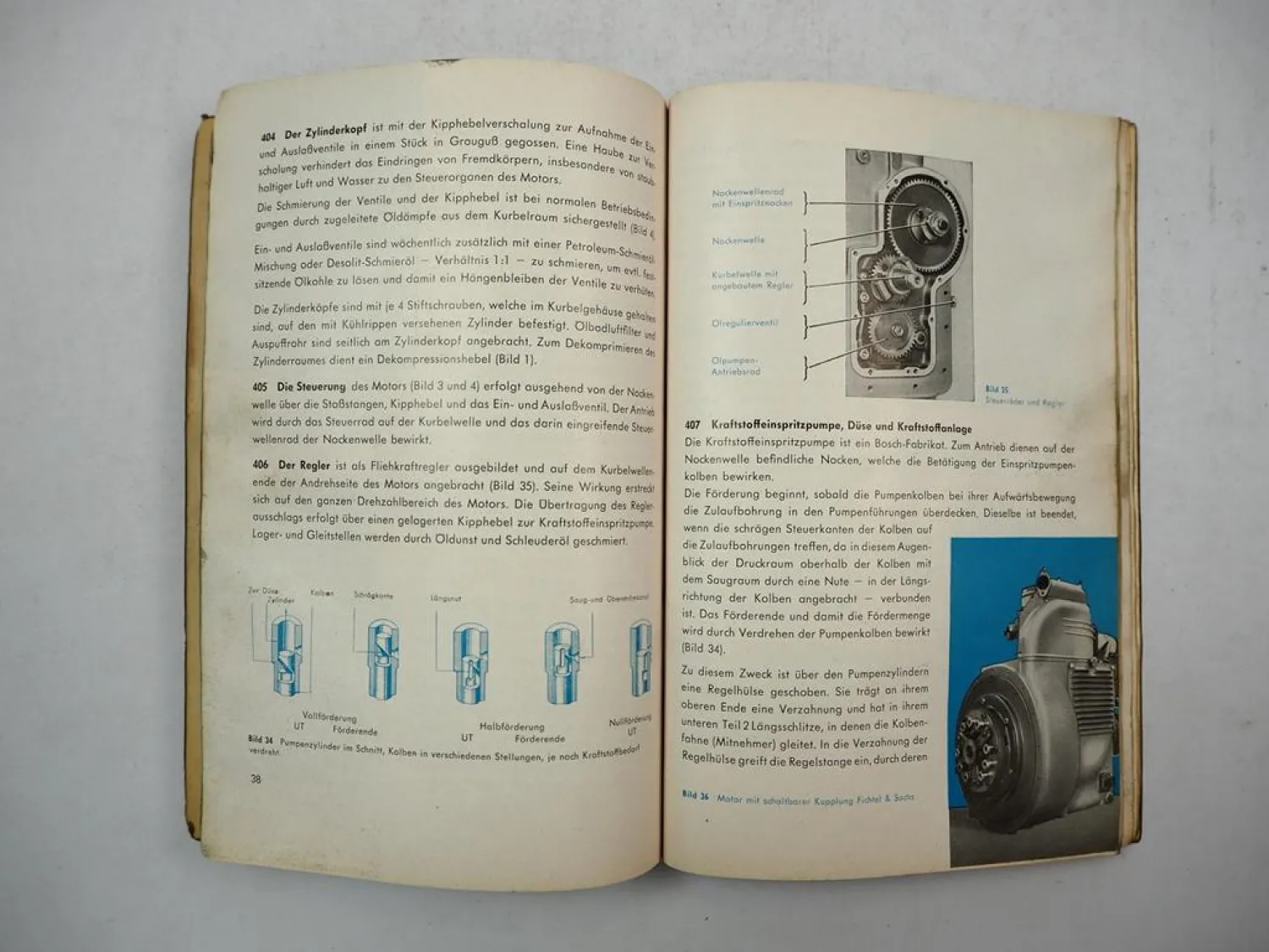 Güldner 2LB Dieselmotor Betriebsanleitung Ersatzteilliste Reparatur 1958