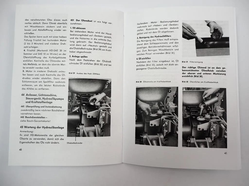 Güldner AL Tessin Schlepper Bedienung Betriebsanleitung