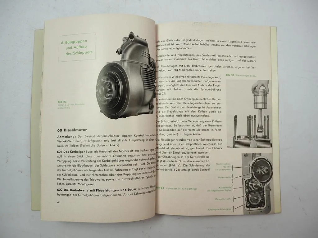 Güldner ALD Dieselschlepper Betriebsanleitung Bedienungsanleitung ca. 1955