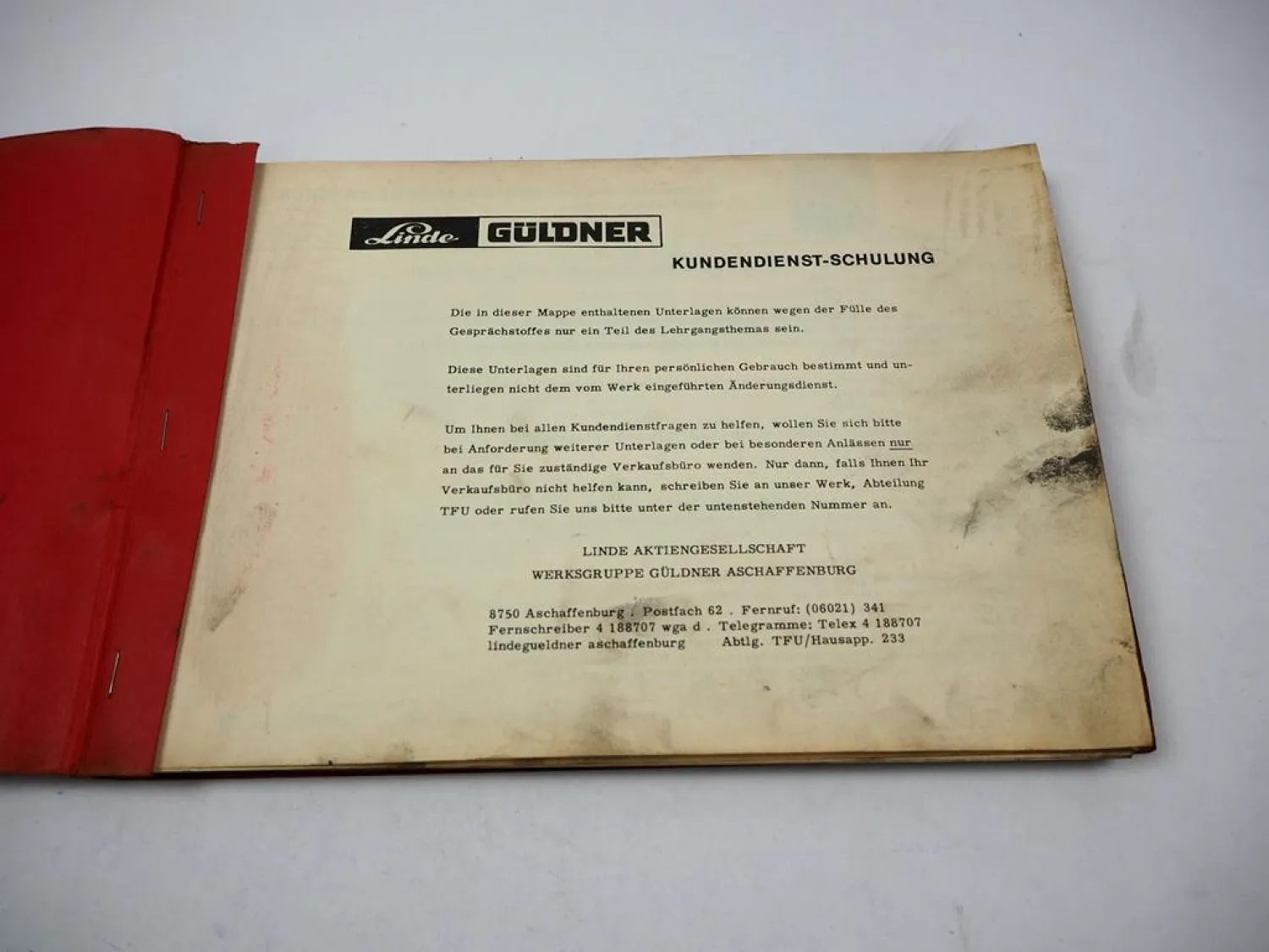 Güldner Motor & Schlepper Kundendienst Mitteilungen Werkstatthandbuch 1965