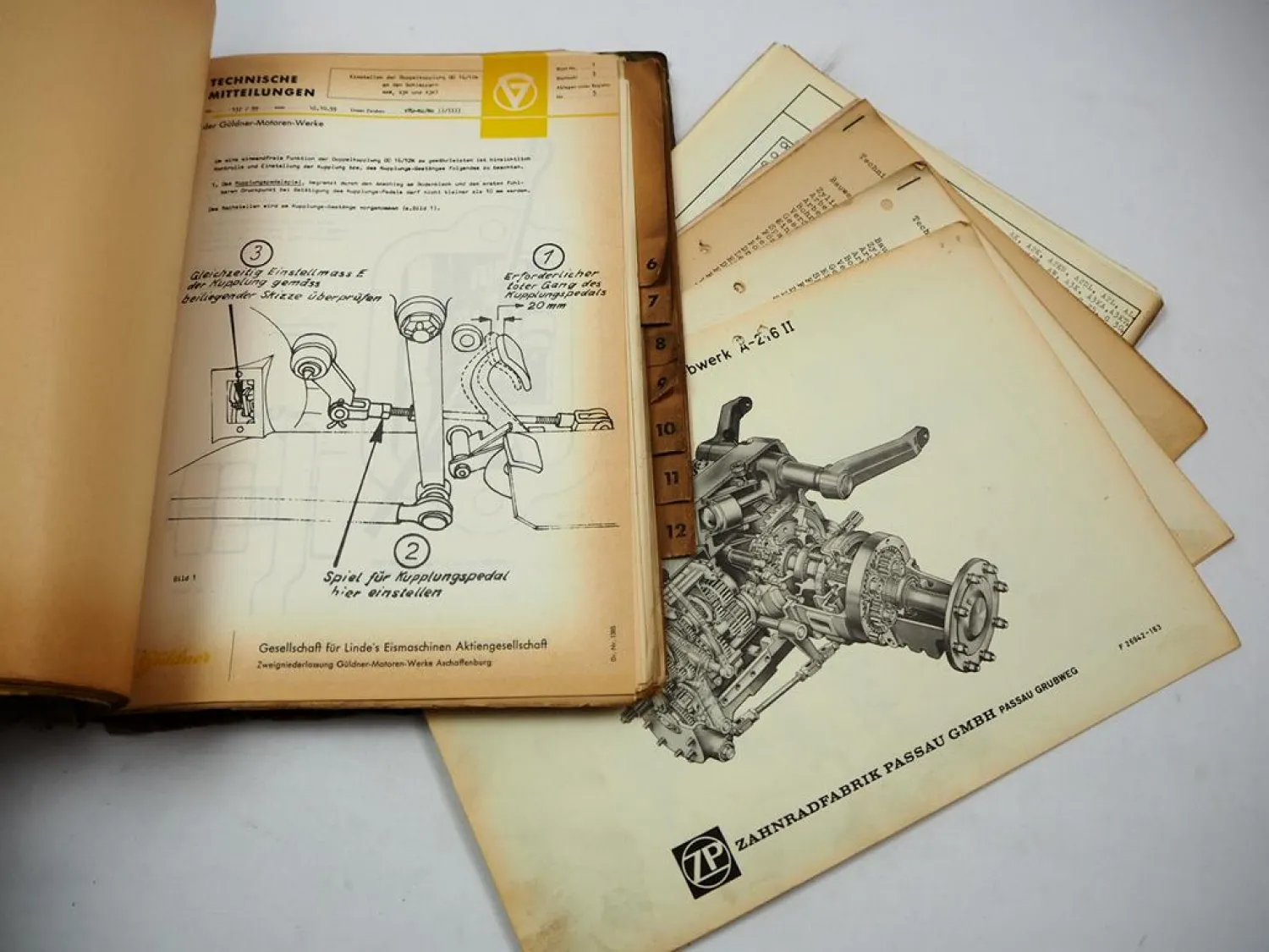 Güldner Technische Mitteilungen Motor & Traktor Kundendienst Werkstatthandbuch