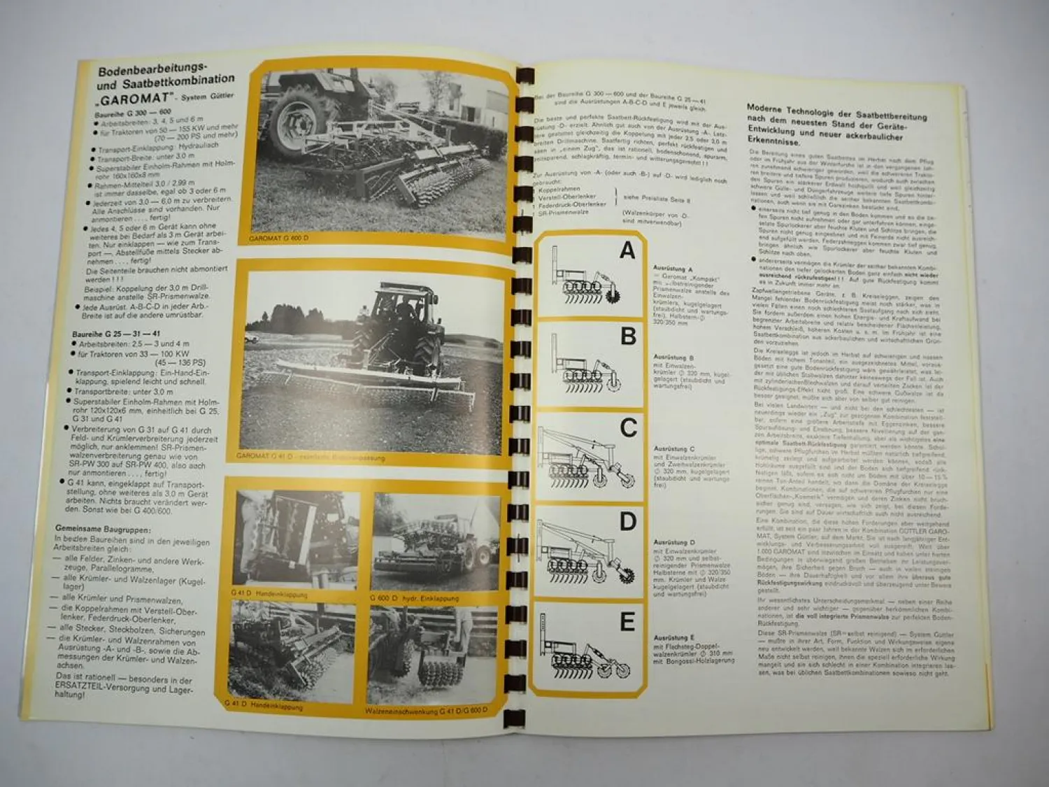 Güttler Garomat Saatbettkombination Prospekt Testbericht Preisliste ca. 1986