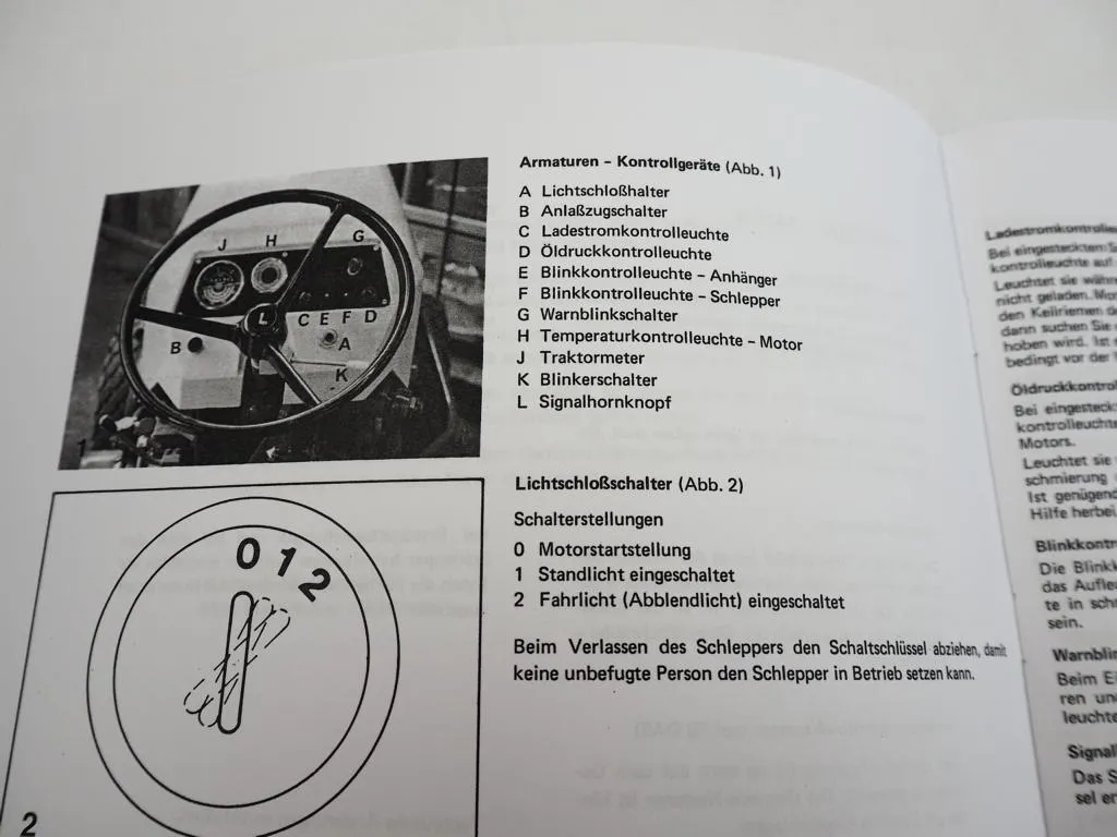 Gutbrod T8 DK DKU DAS Schlepper Betriebsanleitung Bedienungsanleitung