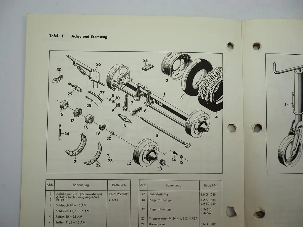 Hagedorn LK Ladewagen Ersatzteilliste Ersatzteilkatalog 1967