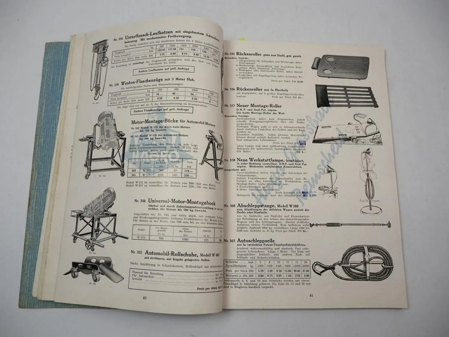 HAGRO Hugo Grossbach Remscheid Automobil Werkzeug Katalog 1936