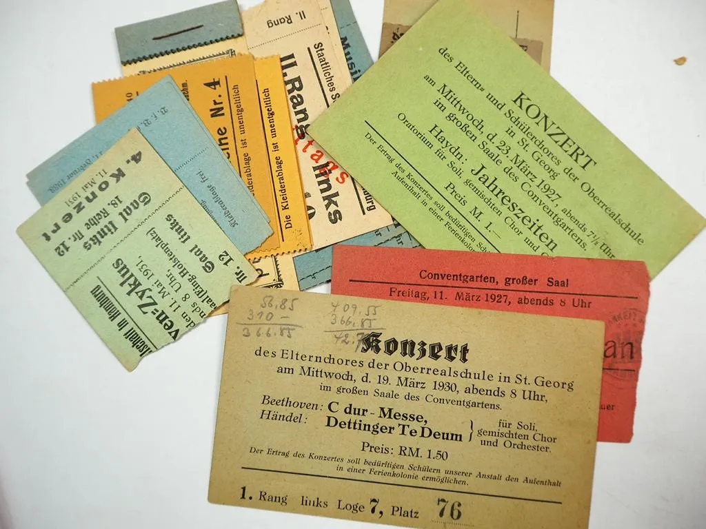 Hamburg Theater Programme Spielplan Eintrittskarten Sammlung 1920/1930er Jahre