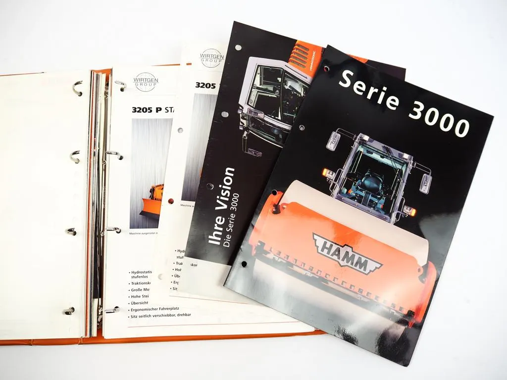 Hamm Walzen Tandemwalzen Walzenzug Prospekte Produktprogramm 2002