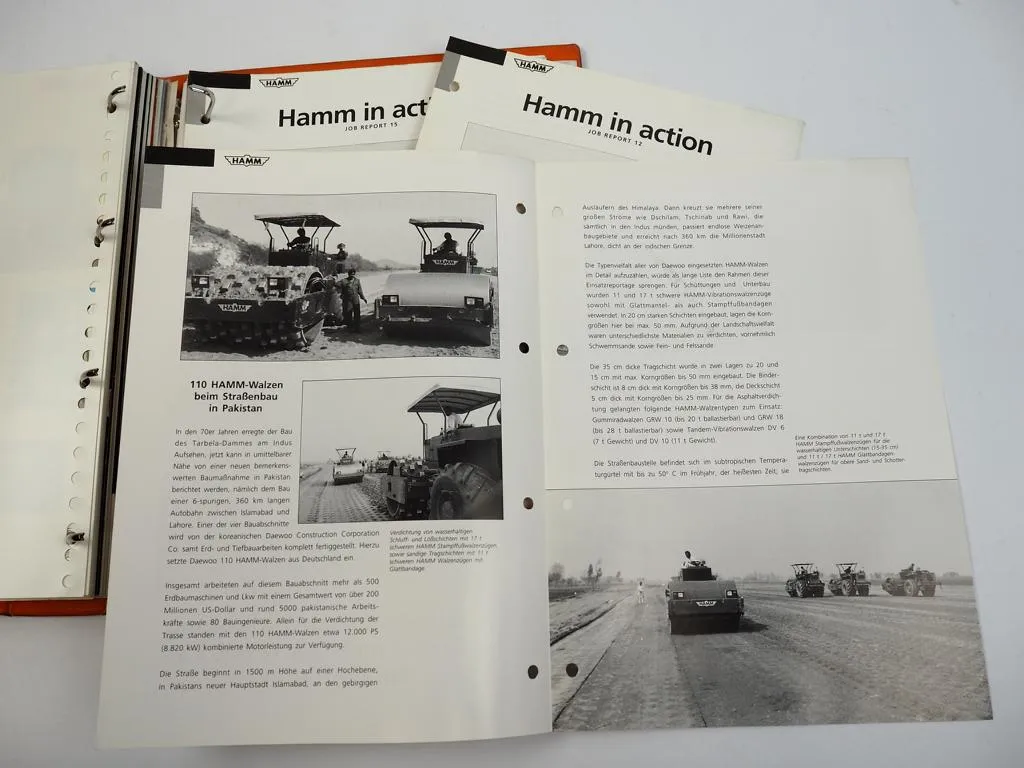 Hamm Walzen Tandemwalzen Walzenzug Prospekte Produktprogramm 2002