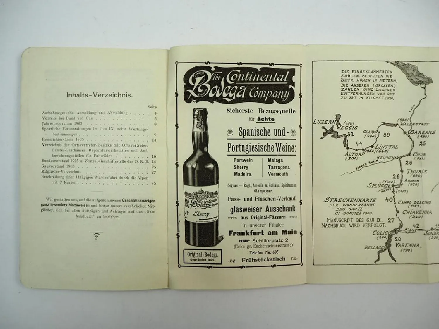 Handbuch Deutscher Radfahrer Bund Frankfurt Main 1905 DRB