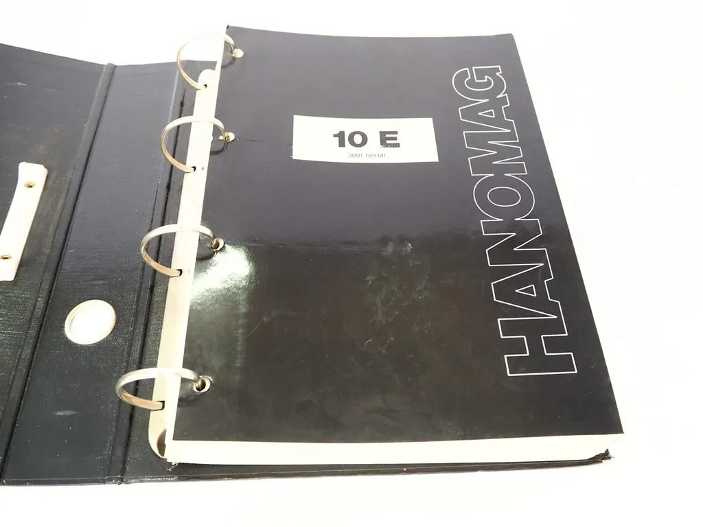 Hanomag 10E Radlader Ersatzteilliste Ersatzteilkatalog 1987 bis 1991