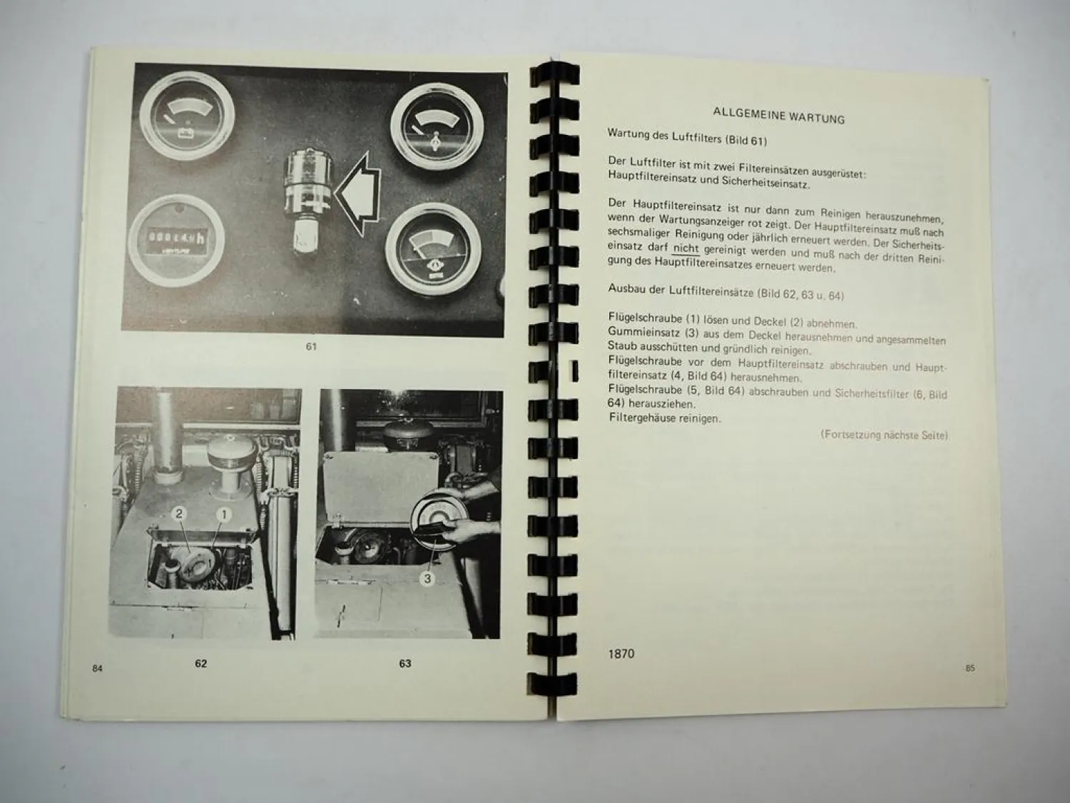 Hanomag 400C L400D Laderaupe Betriebsanleitung Bedienung Wartung 1983