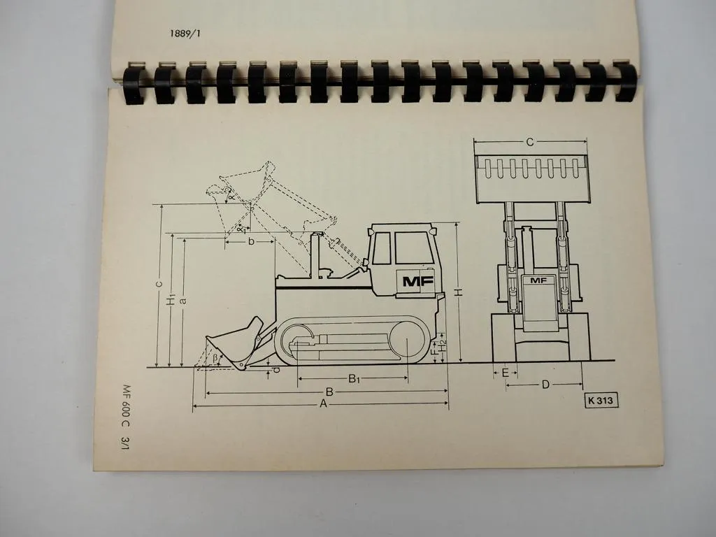 Hanomag 600 C Laderaupe Betriebsanweisung Wartung 1981