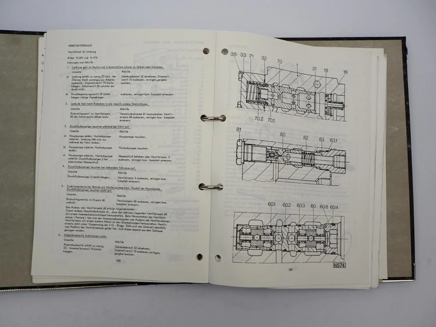 Hanomag 70E Radlader Werkstatthandbuch Schulungshandbuch 1986