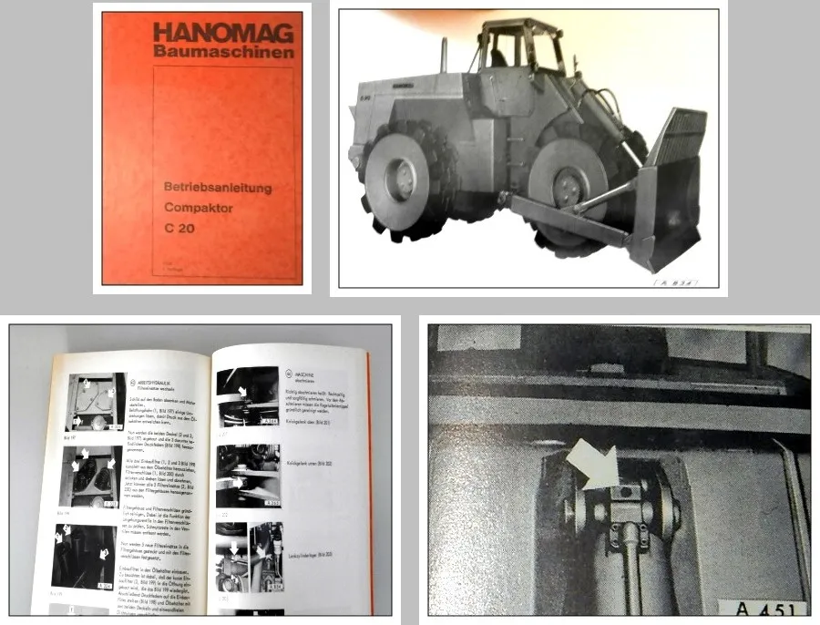 Hanomag C20 Compaktor Radlader Betriebsanleitung Bedienung