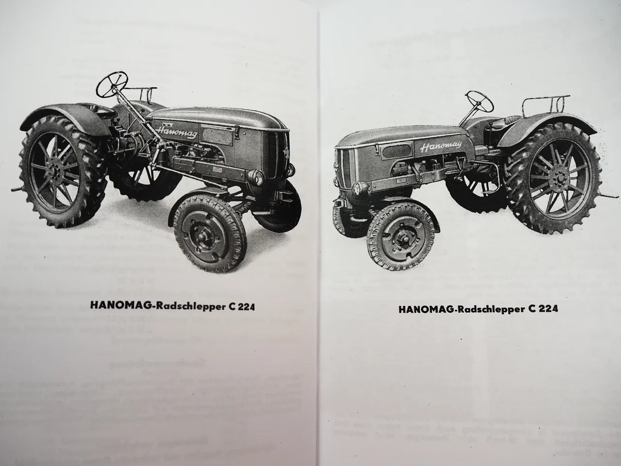 Hanomag C224 Combitrac Betriebsanleitung Bedienung Wartung Schaltplan
