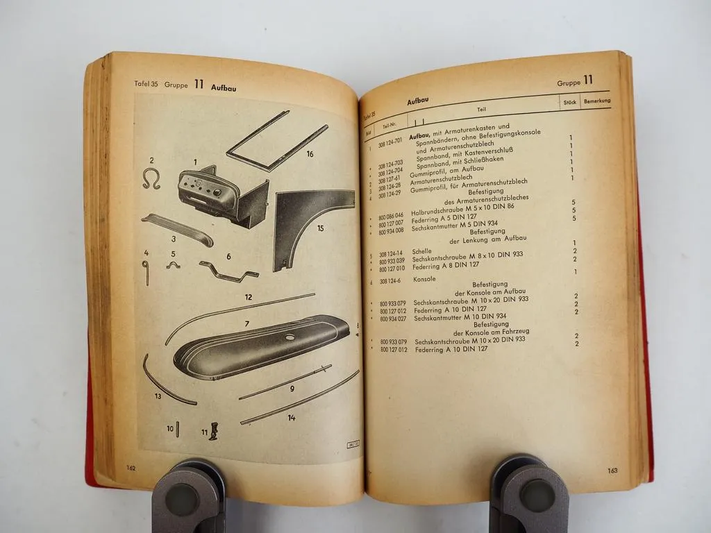 Hanomag Combitrac R435 Zugschlepper Ersatzteilliste 1959