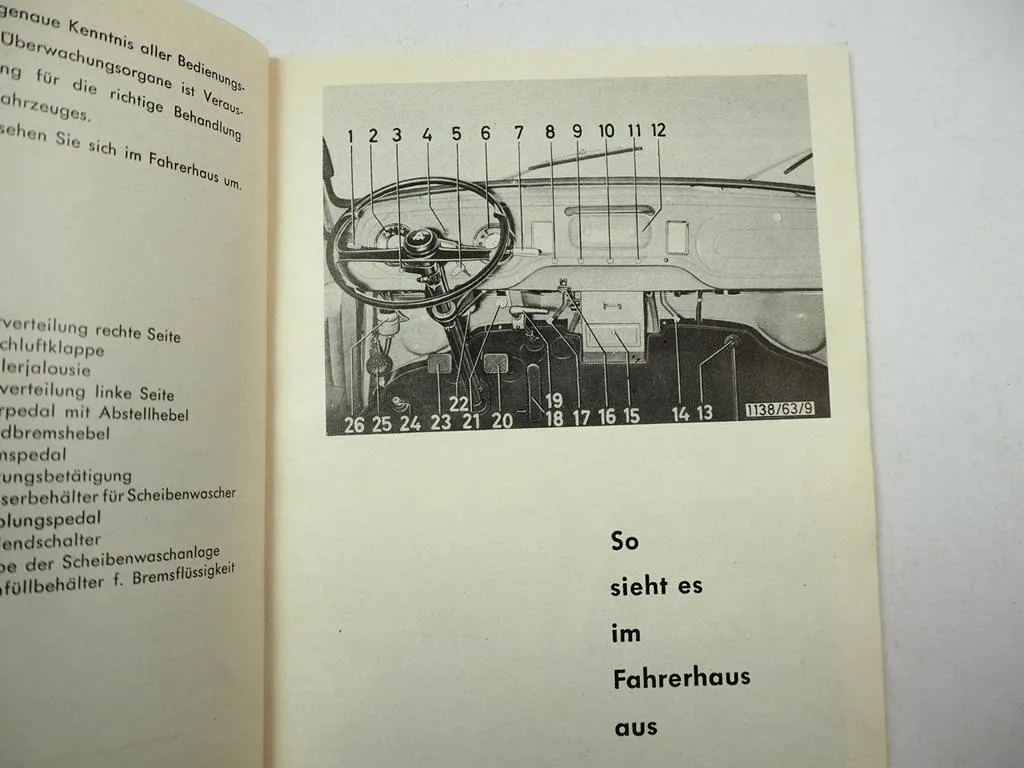 Hanomag Garant LKW Betriebsanleitung Bedienungsanleitung Wartung 1963