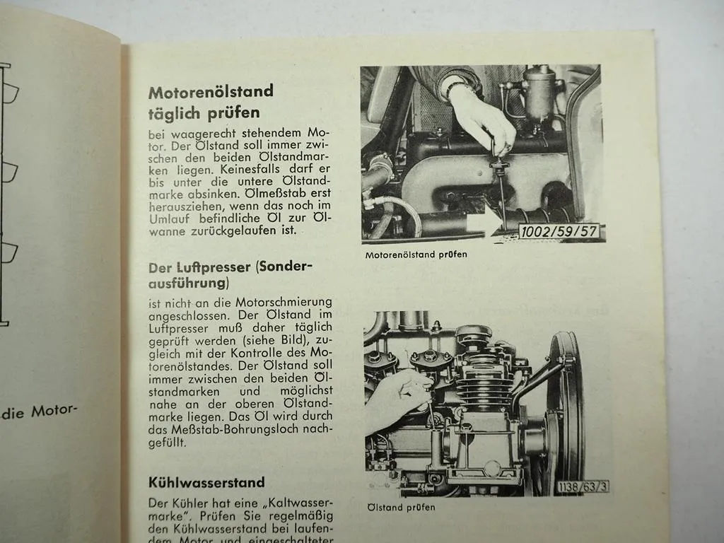 Hanomag Garant LKW Betriebsanleitung Bedienungsanleitung Wartung 1963