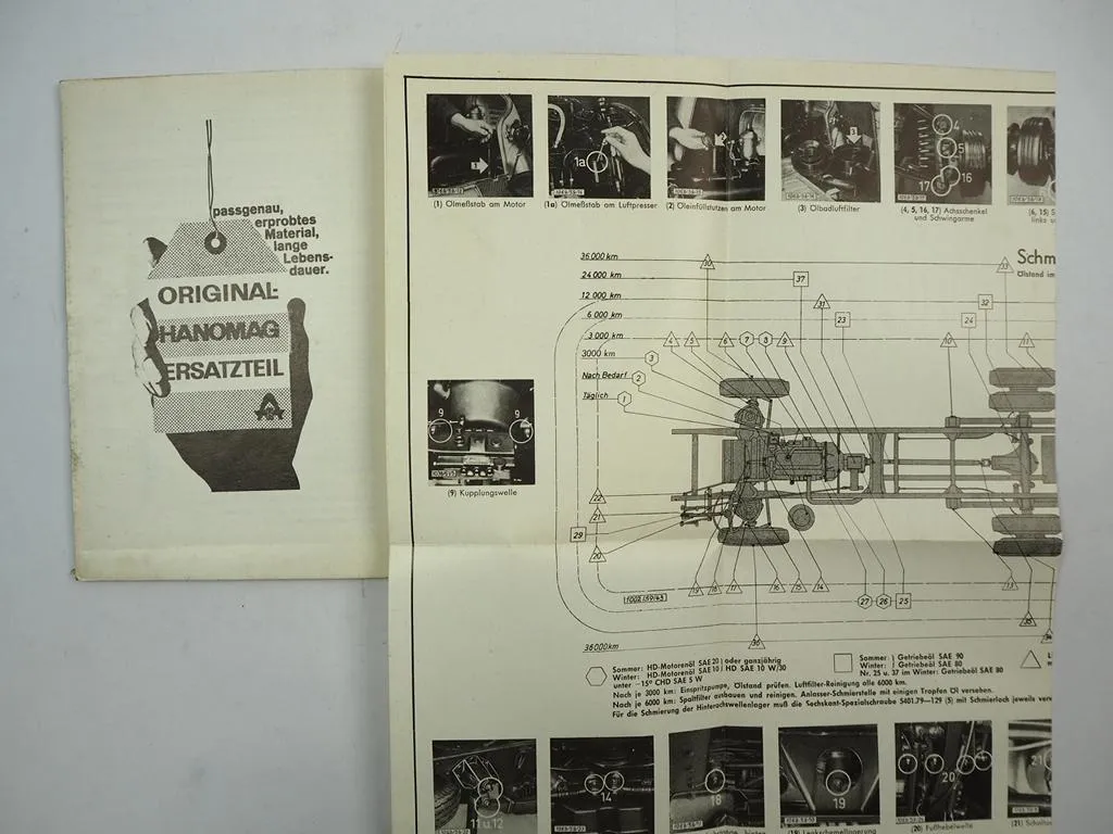 Hanomag Garant LKW Betriebsanleitung Bedienungsanleitung Wartung 1963
