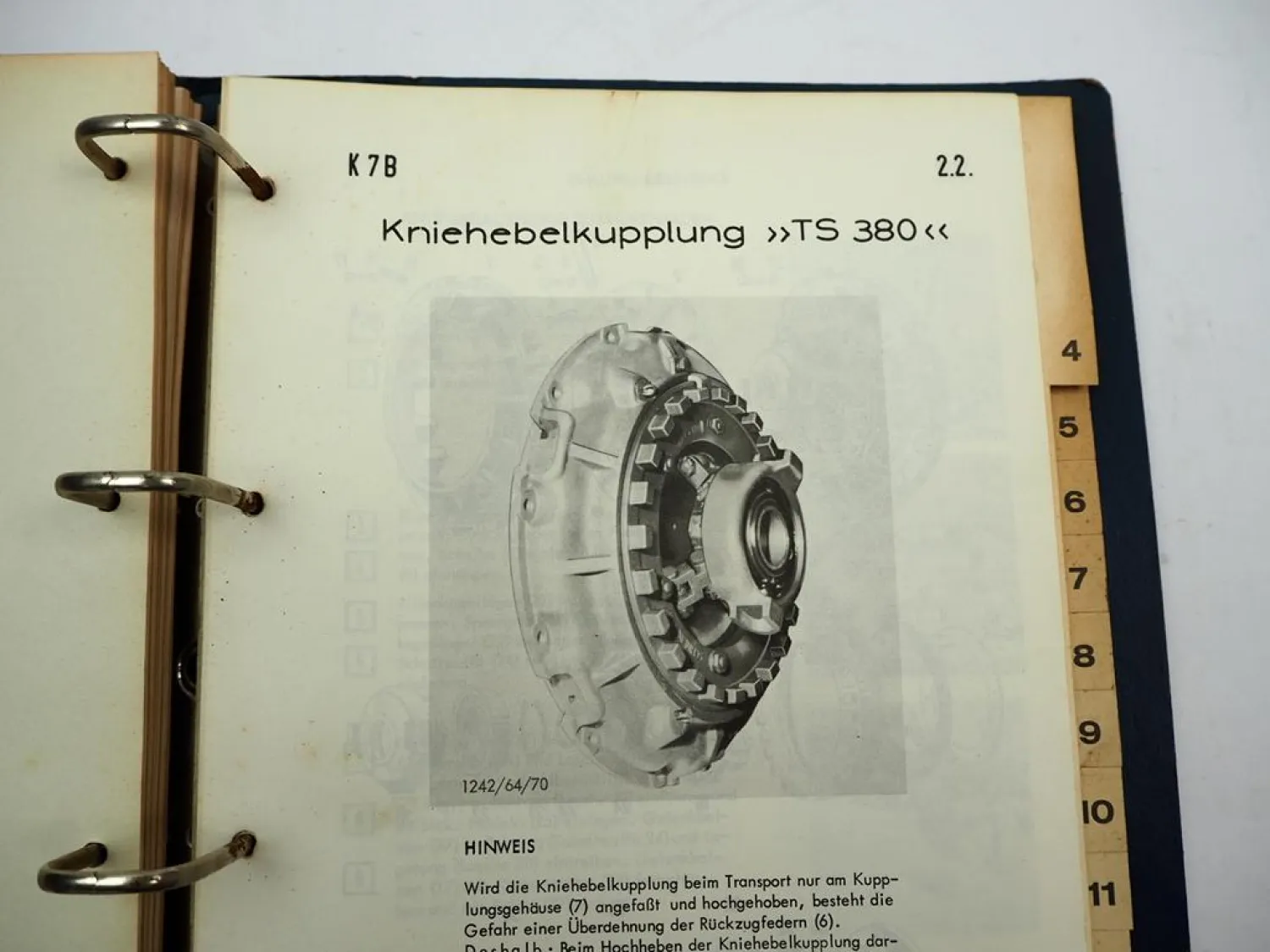 Hanomag K7 K7b Baumaschinen Laderaupe Werkstatthandbuch 1965