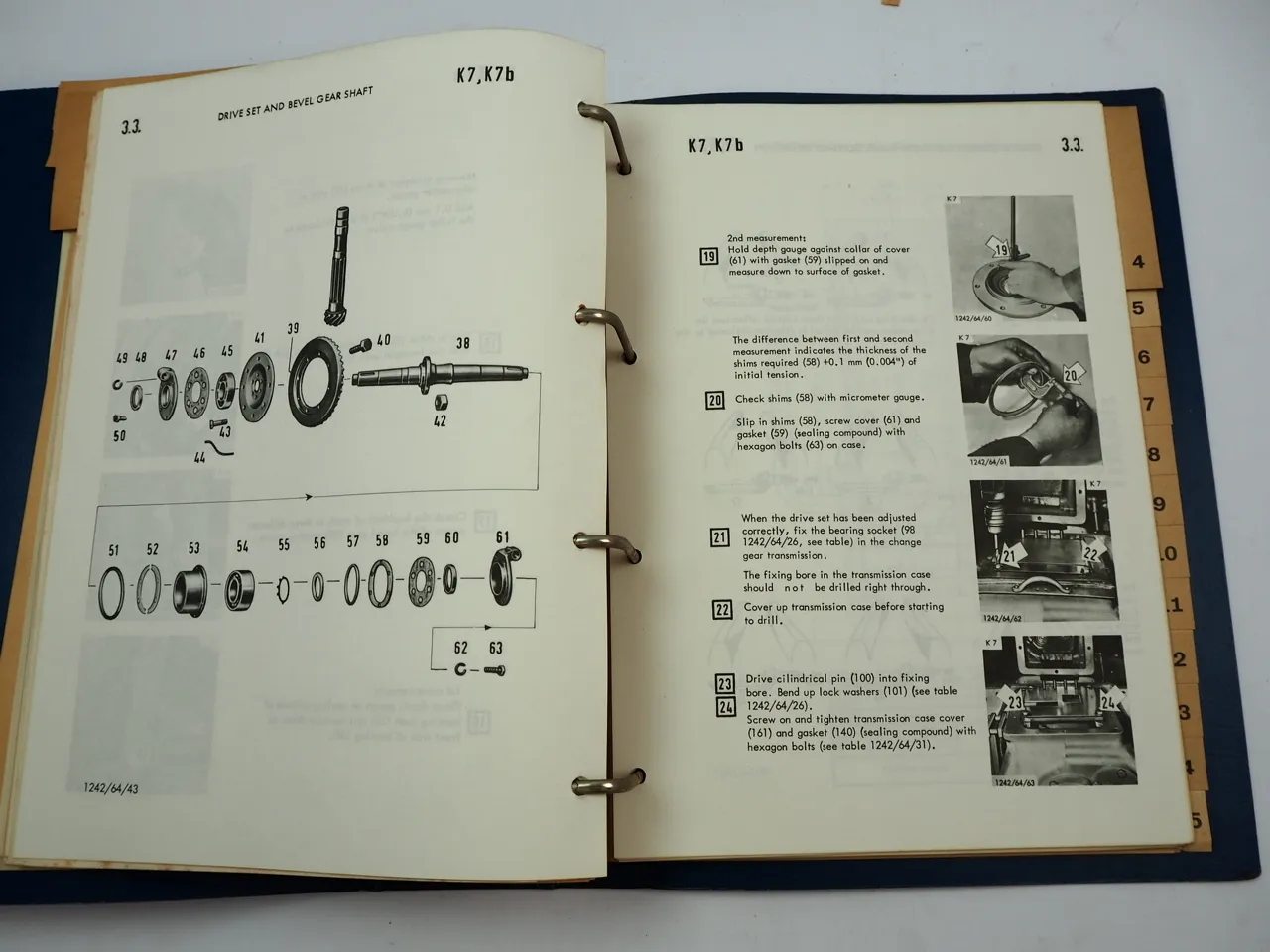 Hanomag K7 Serie B Crawler Tractor Repair Instructions Chapt 2-4