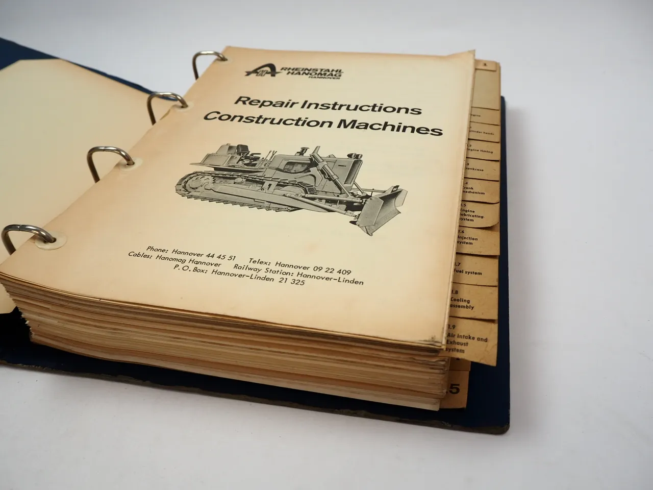 Hanomag K7 Serie B Crawler Tractor Repair Instructions Workshop Manual 1965
