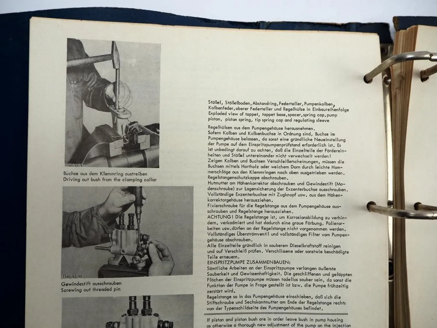 Hanomag K7 Werkstatthandbuch 1964 Repair Instruction