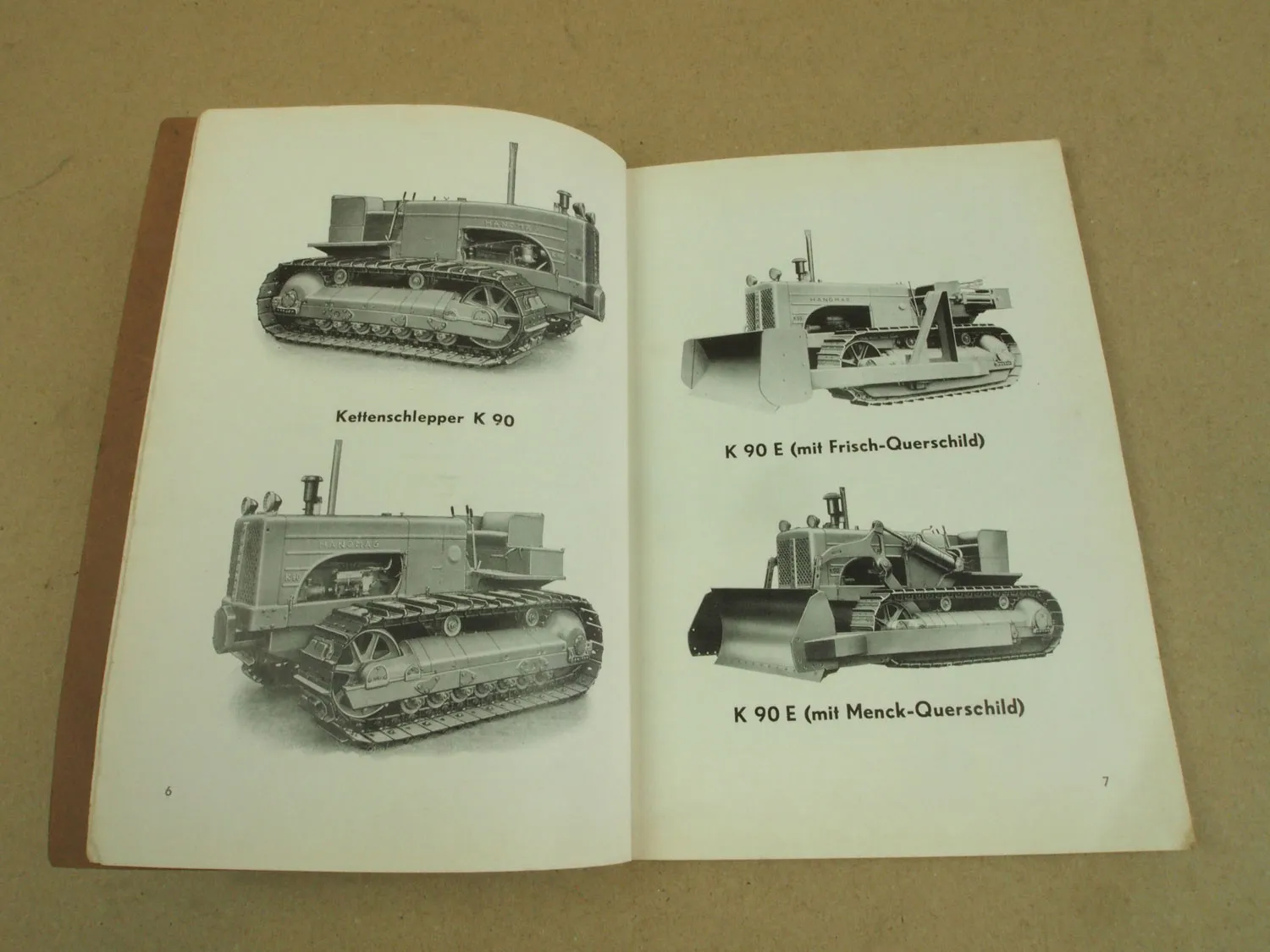 Hanomag K90 Schlepper Betriebsanleitung 1953