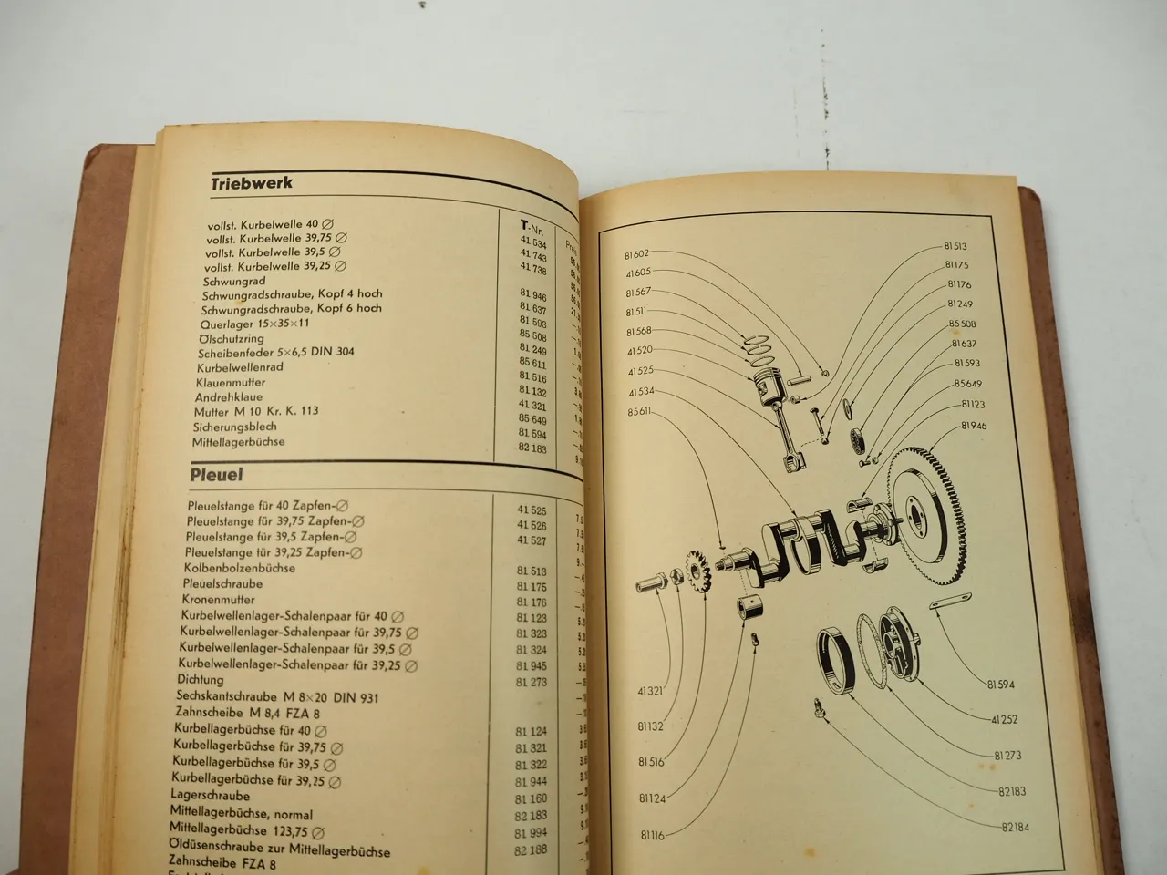 Hanomag Kurier 1100 ccm Ersatzteilliste 1937