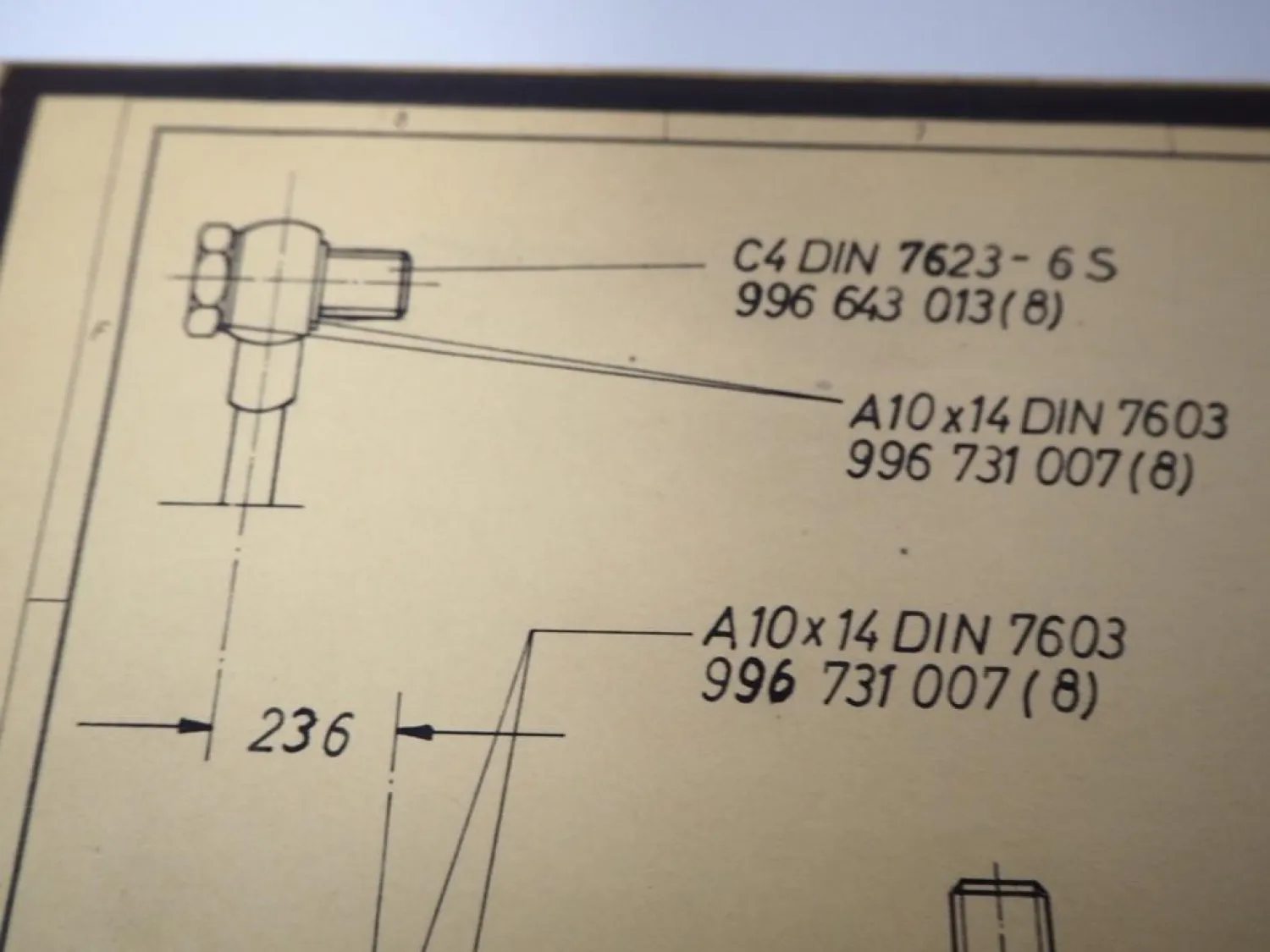 Hanomag Massenausgleichgetriebe technische Zeichnung 1968