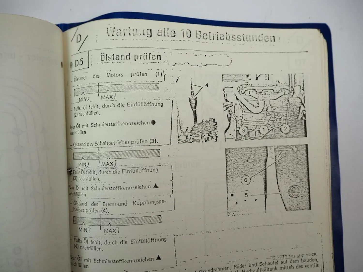 Hanomag P14CK Hydraulikbagger Pingon Prospekt Schulungshandbuch Wartung ca. 1980