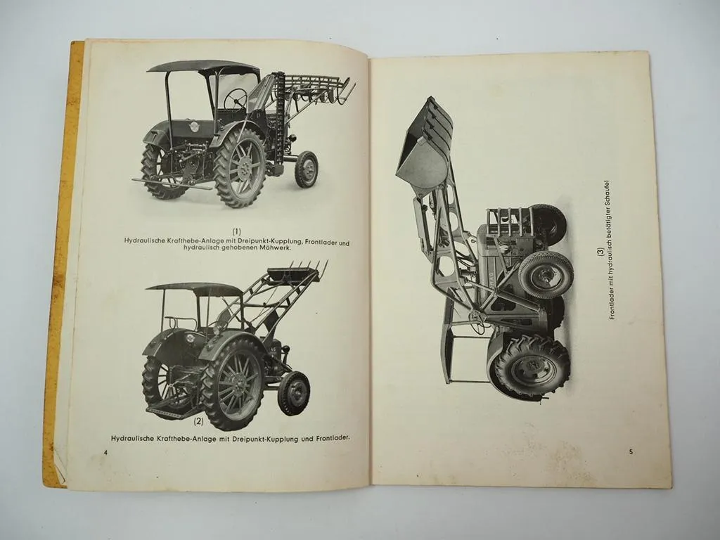 Hanomag R12 R16 R19 R22 R27 R28 R35 R45 Hydraulikanlage Betriebsanleitung 1954