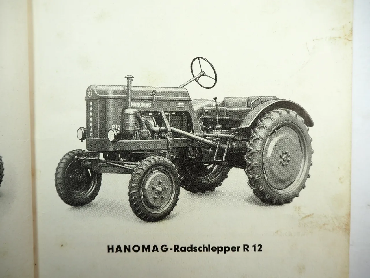 Hanomag R12 Schlepper Bedienungsanleitung Betriebsanleitung 1953