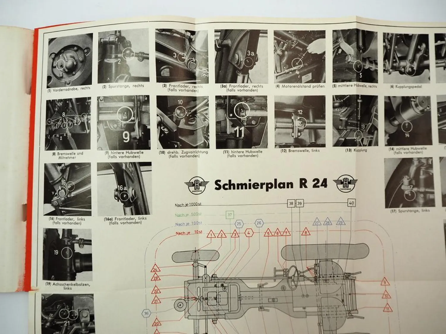 Hanomag R24 Radschlepper Betriebsanleitung Bedienung 1957